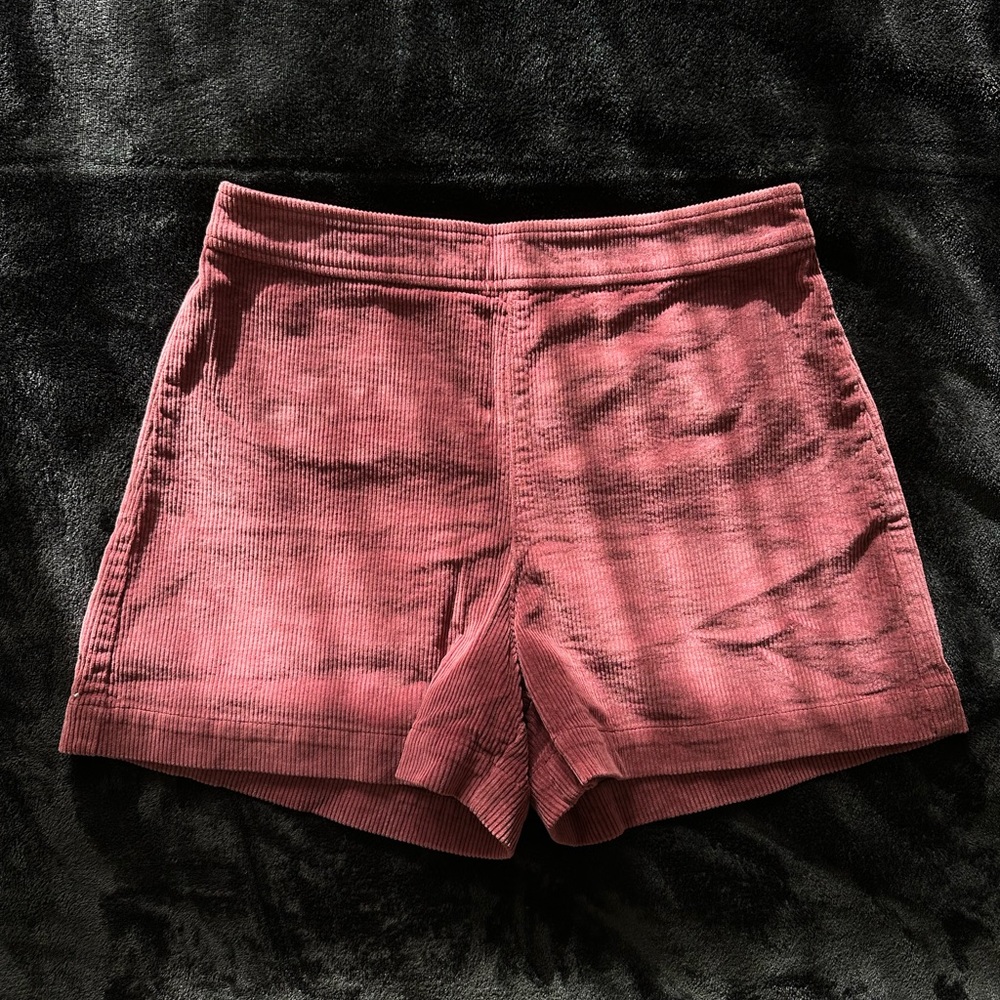 Madewell Maroon Corduroy Shorts